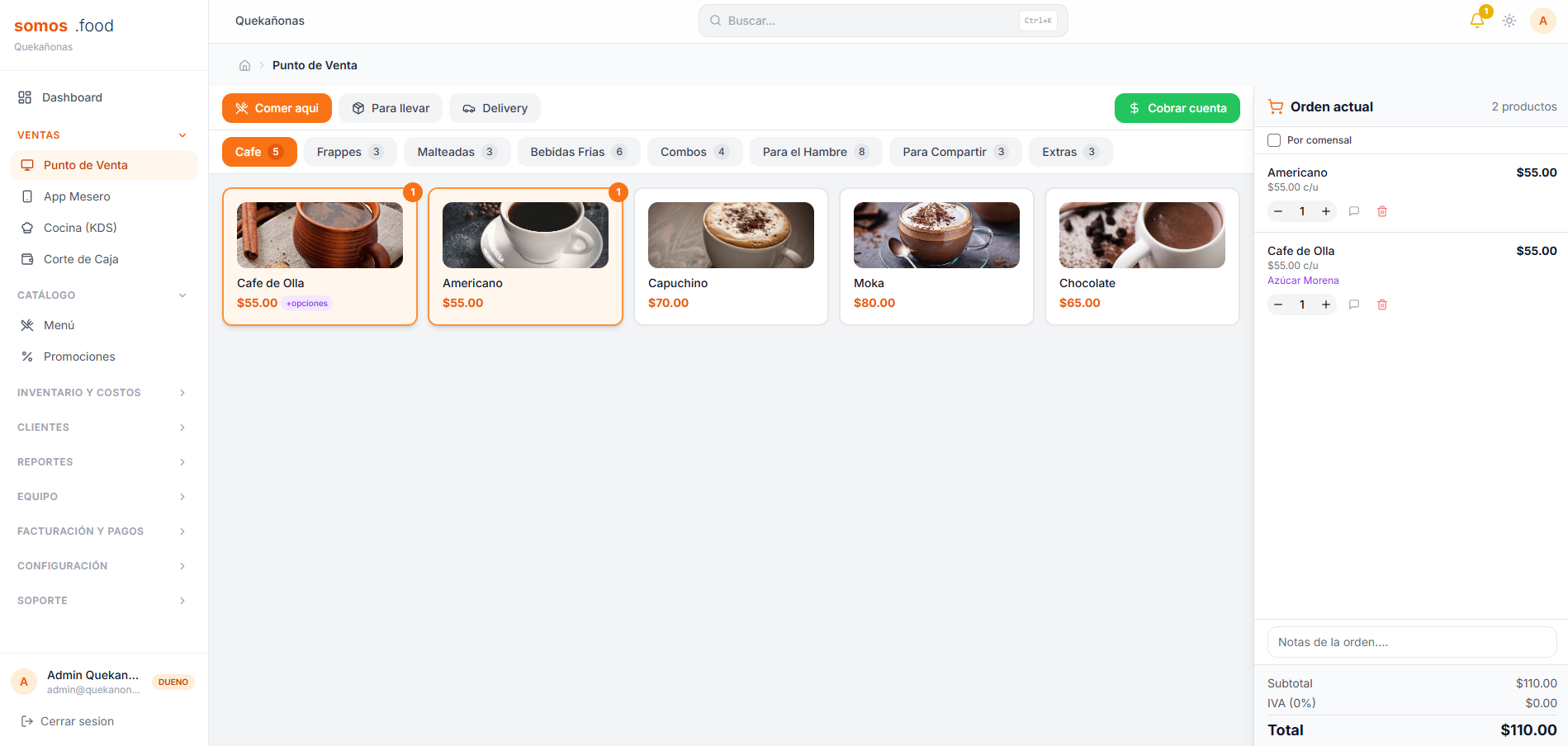 Somos Food — Punto de venta